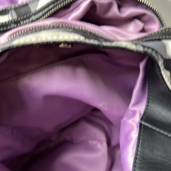 🖤🩶🤍COACH ‘Maggie’ Madison 14420 optic satin hobo bag - Picture 12 of 17